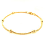 Pulsera en oro amarillo 10KT 19.5CM