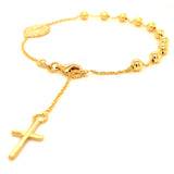 Pulsera (Denario) en oro amarillo 10KT 19/22CM