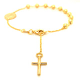 Pulsera (Denario) en oro amarillo 10KT 19/22CM