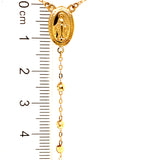 Collar Rosario en oro amarillo 10KT 50CM