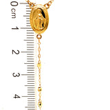 Collar Rosario en oro amarillo 10KT 50CM