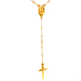 Collar Rosario en oro tres tonos 10KT 50CM