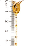 Collar Rosario en oro tres tonos 10KT 50CM