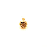 Piercing de nariz con circón en oro amarillo 10KT