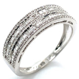 (MIA) Anillo con diamantes en oro blanco 18KT D-0.43CT