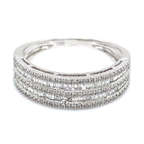 (MIA) Anillo con diamantes en oro blanco 18KT D-0.43CT