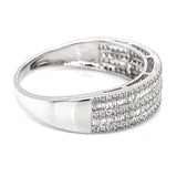 (MIA) Anillo con diamantes en oro blanco 18KT D-0.43CT