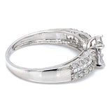 (MIA) Anillo con diamantes en oro blanco 18KT D-0.44CT