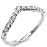 (MIA) Banda con diamantes en oro blanco 18KT D-0.32CT