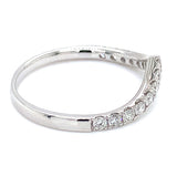(MIA) Banda con diamantes en oro blanco 18KT D-0.32CT