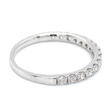 (MIA) Banda con diamantes en oro blanco 18KT D-0.38CT