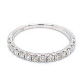 (MIA) Banda con diamantes en oro blanco 18KT D-0.38CT