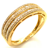 (MIA) Anillo con diamantes en oro amarillo 18KT D-0.43CT