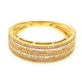 (MIA) Anillo con diamantes en oro amarillo 18KT D-0.43CT