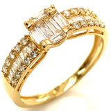 (MIA) Anillo con diamantes en oro amarillo 18KT D-0.44CT