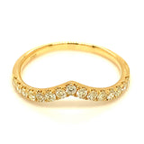 (MIA) Banda con diamantes en oro amarillo 18KT D-0.32CT