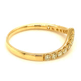 (MIA) Banda con diamantes en oro amarillo 18KT D-0.32CT