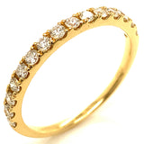 (MIA) Banda con diamantes en oro amarillo 18KT D-0.38CT