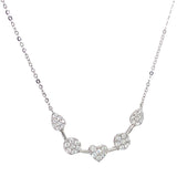 (MIA) Collar con diamantes en oro blanco 18KT  40/43CM D-0.31CT
