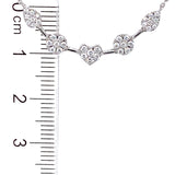 (MIA) Collar con diamantes en oro blanco 18KT  40/43CM D-0.31CT