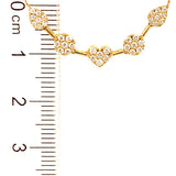 (MIA) Collar con diamantes en oro amarillo 18KT  40/43CM D-0.31CT
