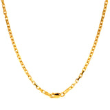 Cadena (Rolo cuadrada Maciza) en oro amarillo 18KT 60cm