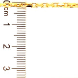 Cadena (Rolo cuadrada Maciza) en oro amarillo 18KT 60cm