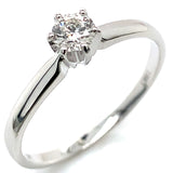 (MIA) Set de anillos con diamantes en oro blanco 18KT D-0.50CT