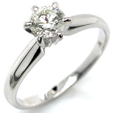 (SOFIA) Anillo con diamante en oro blanco 10KT D-0.50CT