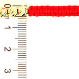 Pulsera (cordón rojo ajustable) en amarillo 10KT