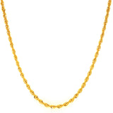 Cadena (Cordón Hueca) en oro amarillo 18KT 60CM