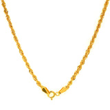 Cadena (Cordón Hueca) en oro amarillo 18KT 60CM