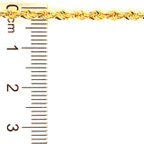 Cadena (Cordón Hueca) en oro amarillo 18KT 60CM
