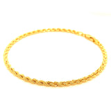 Pulsera (Cordón Hueca) en oro amarillo 18KT 20CM