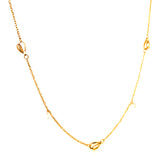 Collar en oro amarillo 18k 40cm