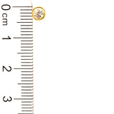 Aretes (circones) para bebés en oro amarillo 10kt.