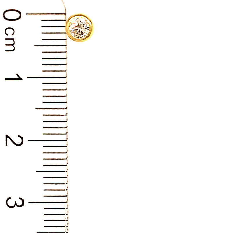 Aretes (circones) para bebés en oro amarillo 10kt.