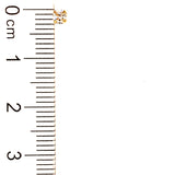 Aretes (circones) para bebés en oro amarillo 10kt.