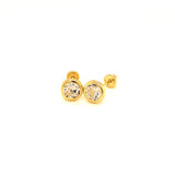 Aretes (circones) para bebés en oro amarillo 10kt.