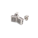 (SOFIA) Aretes con diamantes en oro blanco 10kt