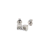 (SOFIA) Aretes con diamantes en oro blanco 10kt