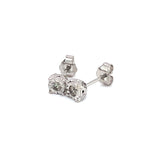 (SOFIA) Aretes con diamantes en oro blanco 10kt