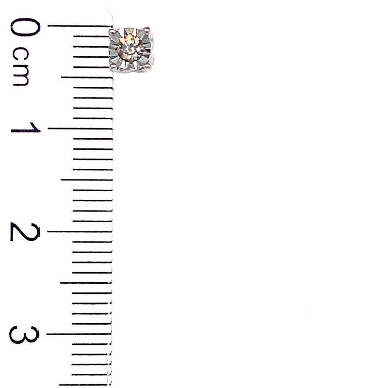 (SOFIA) Aretes con diamantes en oro blanco 10kt