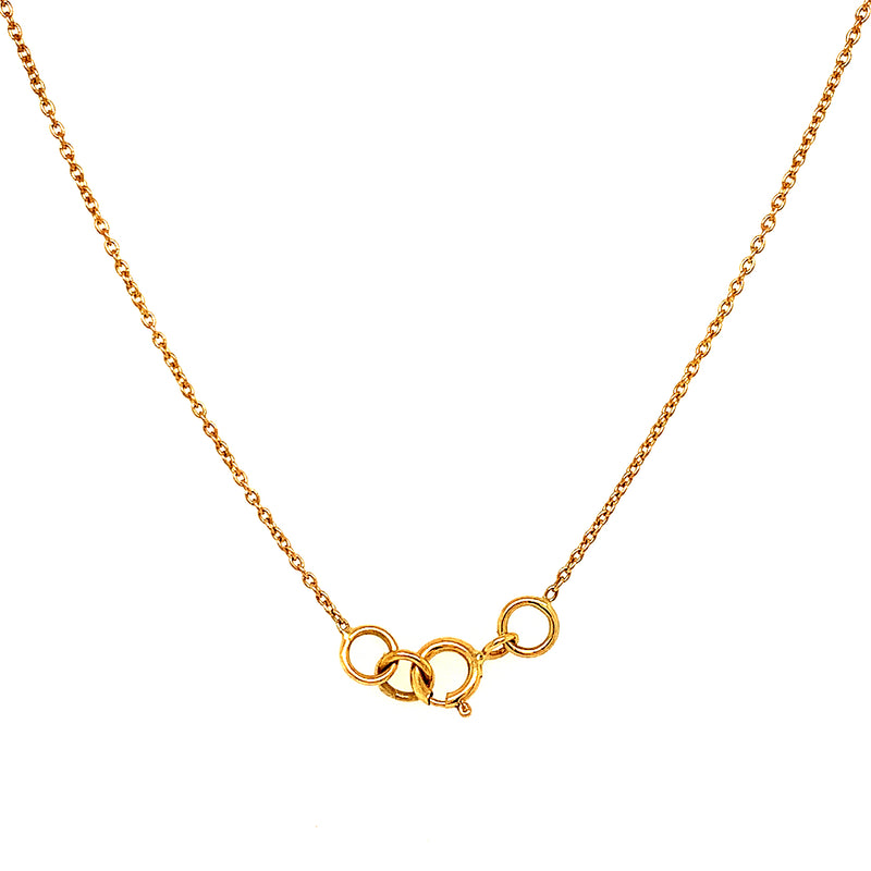 Collar de esmeralda en oro amarillo 18kt.