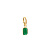 Dije de esmeralda en oro amarillo 14k