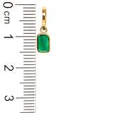 Dije de esmeralda en oro amarillo 14k