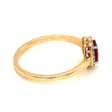 Anillo de rubi en oro amarillo 14k. ANTES: $599.00
