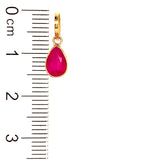 Dije de rubí en oro amarillo 14kt