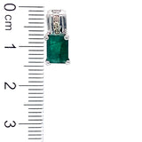 Dije de esmeralda en plata 925.