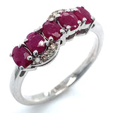 Anillo de rubí en plata 925